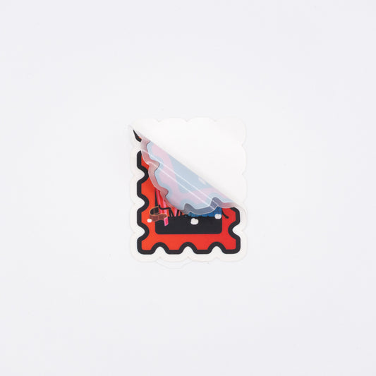 Movie & Popcorn Sticker