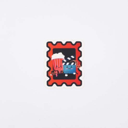 Movie & Popcorn Sticker