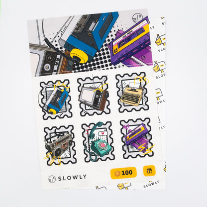 Throwback Tech Sticker Sheet